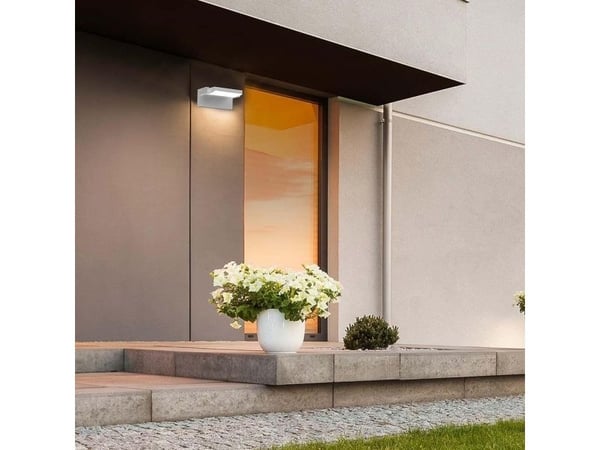 V-tac 17W LED utendørs vegglampe, hvit, 3000K