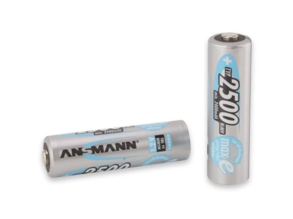 ANSMANN - Batteri 4 x AA type - NiMH - (oppladbart) - 2500 mAh