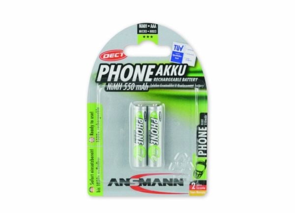 ANSMANN Dect - Paristot 2 x AAA - NiMH - 550 mAh