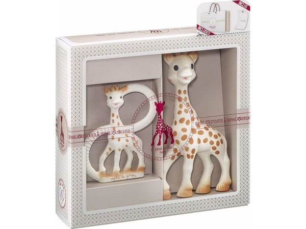 VULLI Sophie la girafe bitleksak presentförpackning, 2 st, 0m+ (Sophiesticated) 000001