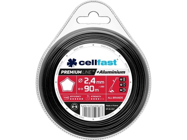 Klippetråd til trimmer Cellfast 35-057; 2,4 mm; 90 m