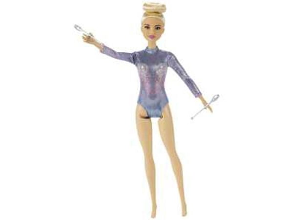 Barbie Rytminen voimistelija - , vaaleahiuksinen nukke (n 30 cm), jumppapuku ja välineet, Muotinukke, Naaras, 3 vuosi/vuosia, Tyttö, 304,8 mm, 120 g