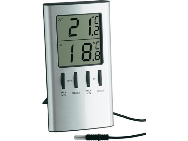 TFA - Termometer - digital - silver