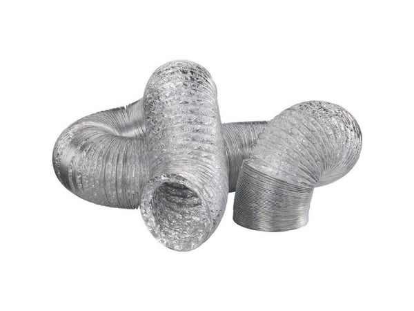 Wallair N55878 flexibelt ventilationsrör i aluminium (Ø x L) 10,2 cm x 10 m silver