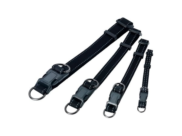 Dogman Nylonhalsband Iris Ställbart Svart M