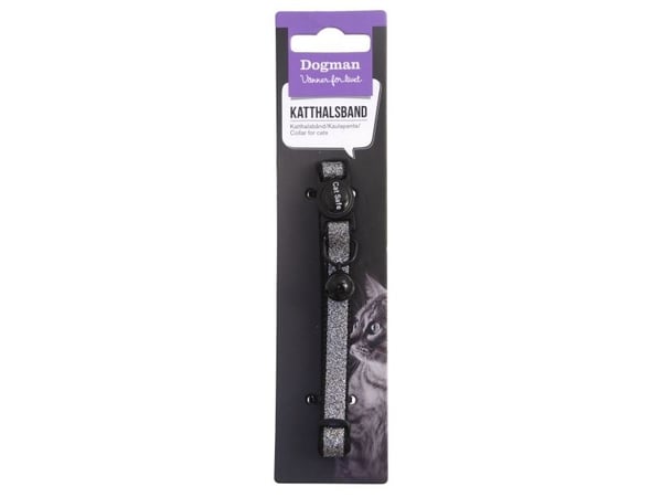 DOGMAN Cat Collar Glitter svart