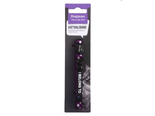 DOGMAN Kissan kaulus Dot violetti