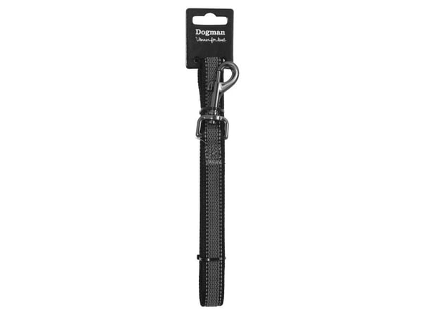 Dogman Antislip-hundkoppel Iris Svart 180cm