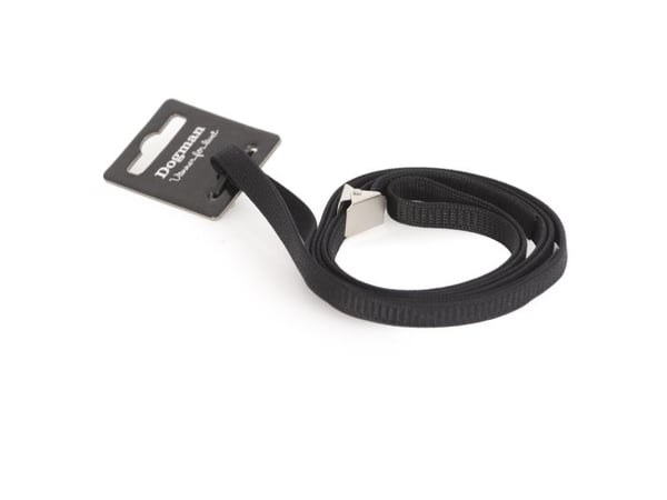 DOGMAN Vis bånd flat sort 110cm