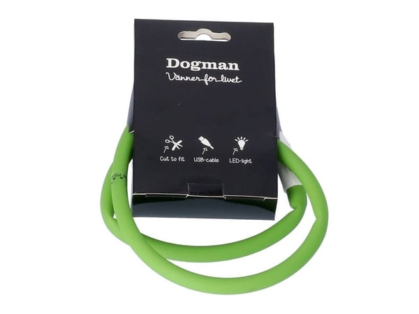 DOGMAN LED rengas silikoni Vihreä