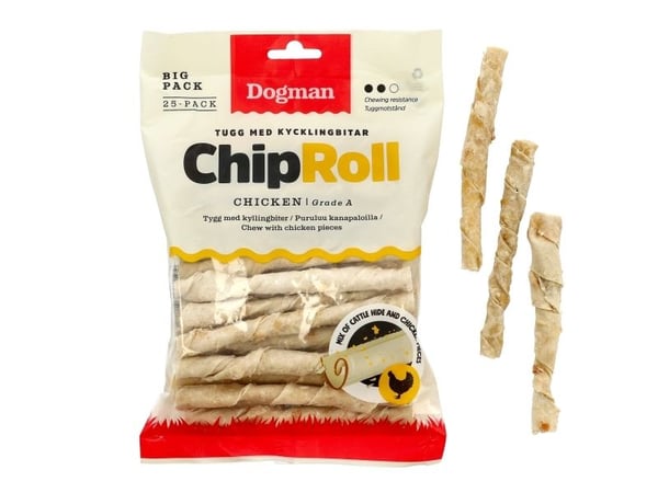 Dogman Tuggpinnar Med Kycklingbitar 25p 12,5cm 12,5cm