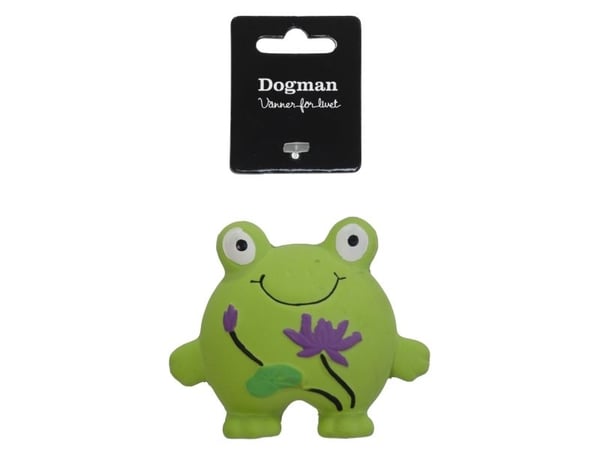 DOGMAN Hundeleke Latex Blomsterfrø 10cm