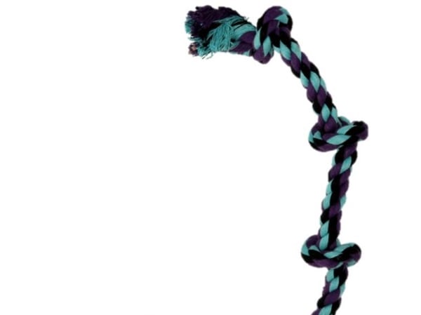 Dogman Leksak Rep Med 5 Knutar Turkos 59cm