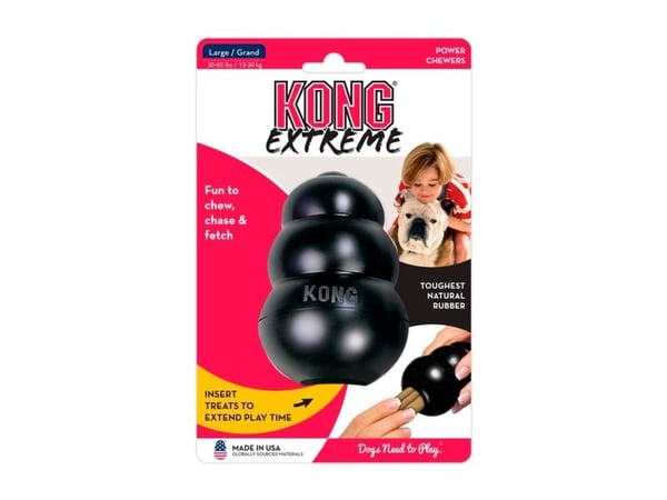 KONG Extreme -koiranlelu, musta, L