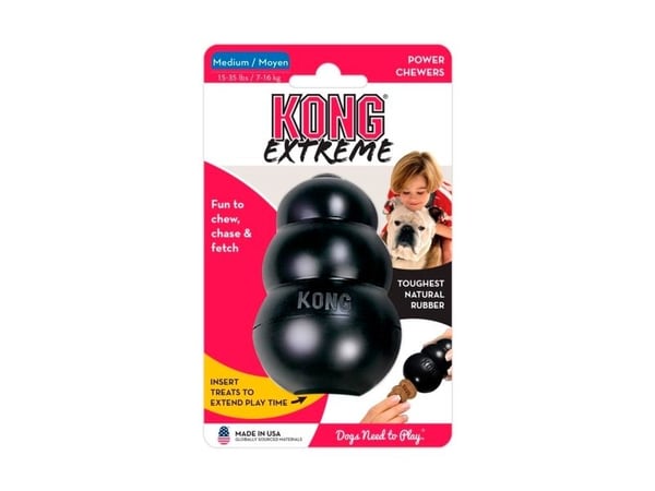 Kong Leksak Extreme Svart M 9cm