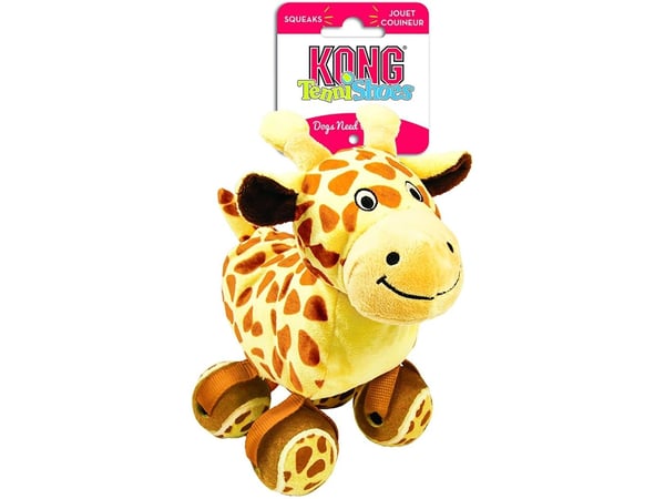 Kong Leksak Tennishoes Giraffe Brun S 15cm