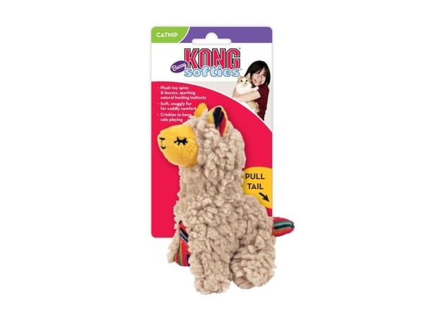 Kong Kattleksak Softies Buzzy Llama Beige 8cm