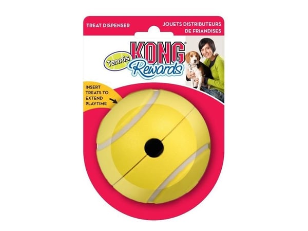 Kong Aktiveringsleksak Rewardtennis Gul S 8cm