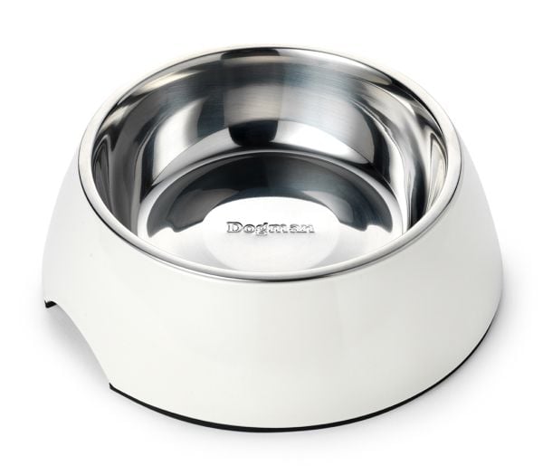 Dogman Matskål Alba Melamin Vit M 350ml 17,5cm