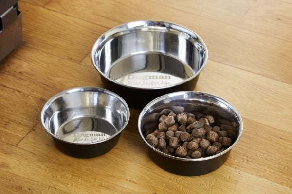 DOGMAN Matskål i rustfritt stål Heavy Black 16 cm