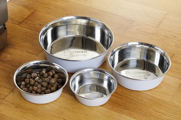 DOGMAN Matskål i rustfritt stål Heavy White 11 cm