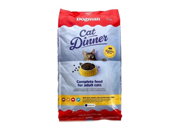 Dogman Dinner Torrfoder För Katt 10kg
