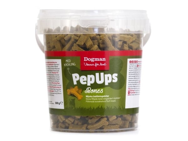 DOGMAN Pep Ups Bones 500g