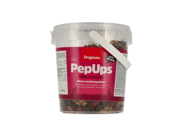 DOGMAN Pep Ups Mini Sydämet 450g