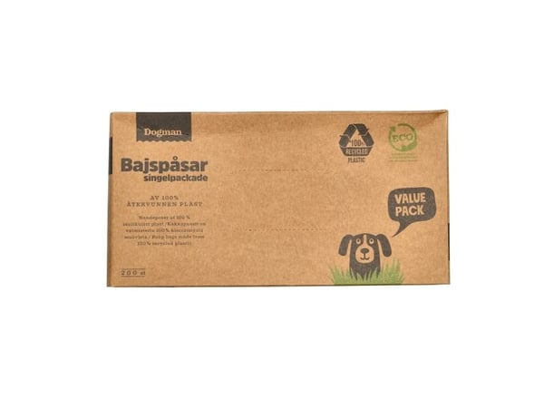DOGMAN Hømhømposer 100% genbr pla 200