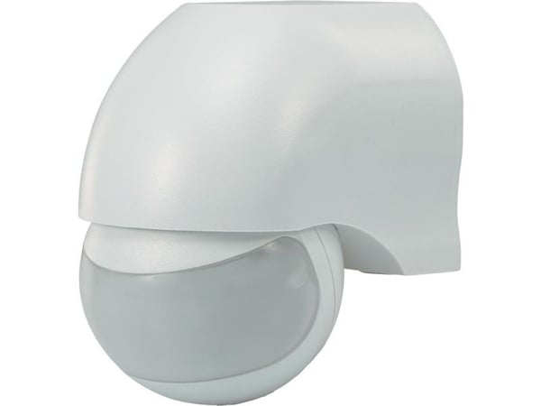 Renkforce 1034069, Passiv infraröd (PIR) sensor, Kabel, 12 m, Vägg, Utomhus, Vit