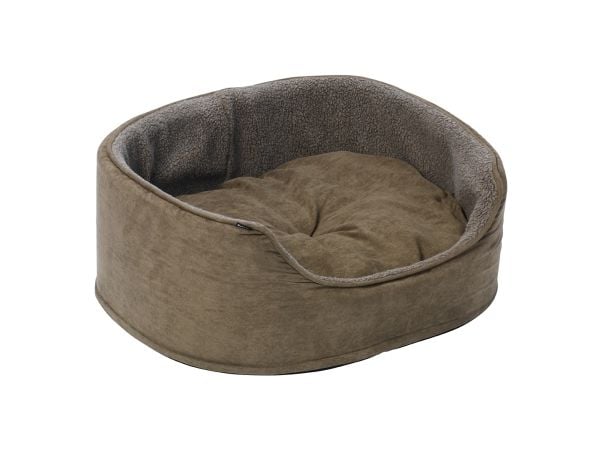 DOGMAN Seng med høy kant Sherpa Brun M 60cm