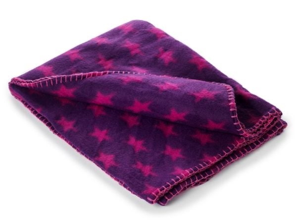 DOGMAN Fleecefilt Star Purple 100x70