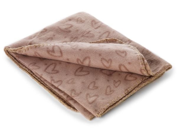 Dogman Fleecefilt Heart Rosa 100x70cm 100cm