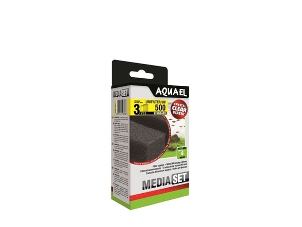 AQUAEL Filtersvamp UNI 500 3-pak