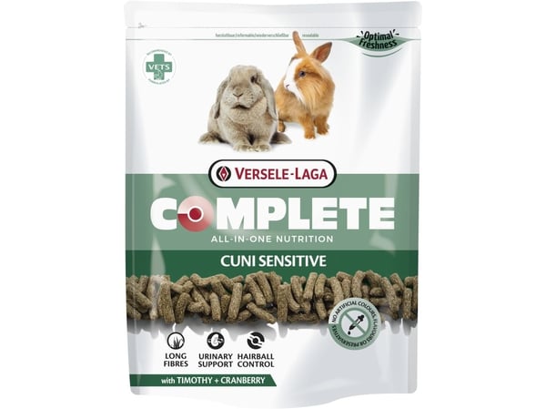 Versele-Laga Cuni Sensitive Complete, Matbit, 500 g, Kanin, 13%, 2,5%, 20%