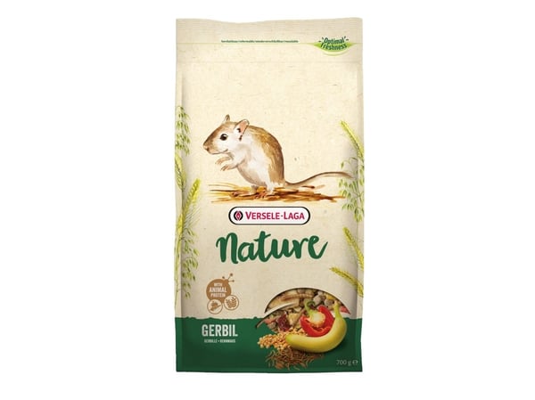 Versele-Laga Gerbil Nature, Frø, 700 g, Gerbil, Vitamin A, Vitamin D3, Vitamin E, Kopper, Jod, Strykejern, Mangan, Selen, Zink, 16,5%