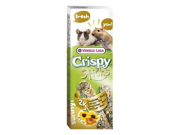 Versele-Laga Sticks Gerbils-Mice Sunflower & Honey, Matbit, 110 g, Gerbil, Mus