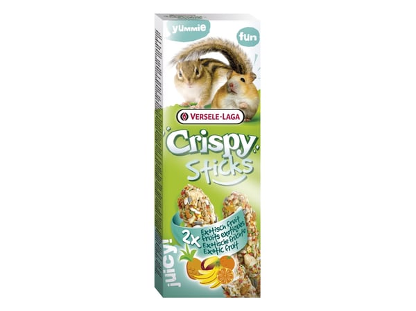 Versele-Laga Sticks Hamsters-Squirrels Exotic Fruit 110g, Välipala, 110 g, Hamsteri, A-vitamiini, Cereals, seeds, bakery products, honey, various s...