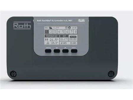 Roth Touchline® SL styrenhet 4, WiFi för golvvärme + radiatorer (4 rum + 4 rum)