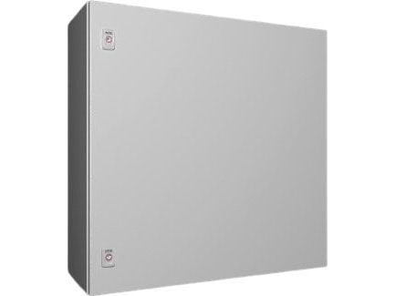 RITTAL AX Compact board, WHD: 760x760x300 mm, stålplåt, med monteringsplatta, enkeldörr, två vridlås