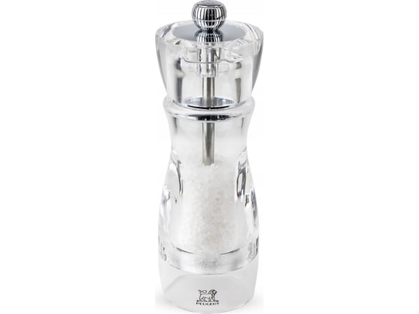Peugeot Vittel, Saltkvarn, Transparent, Vit, Akryl, 160 mm