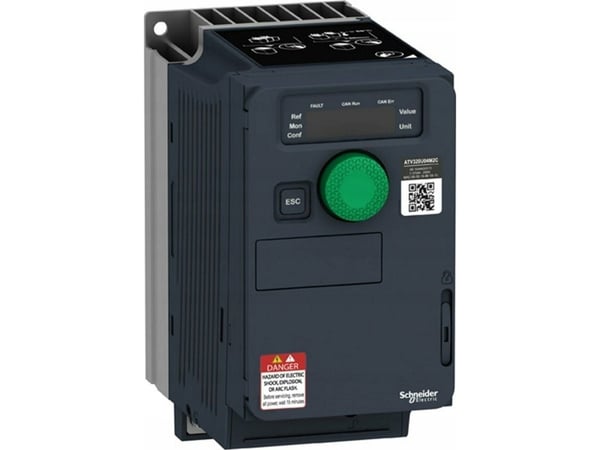 Schneider Electric ATV320U40N4C, Musta, 500 V, 60 Hz, 140 mm, 158 mm, 184 mm