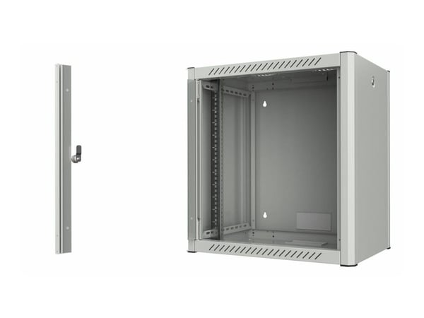 Lanview by Logon - Rack skåp - 60 x 45, pro - väggmontering - vit, RAL 7035 - 12U - 19"