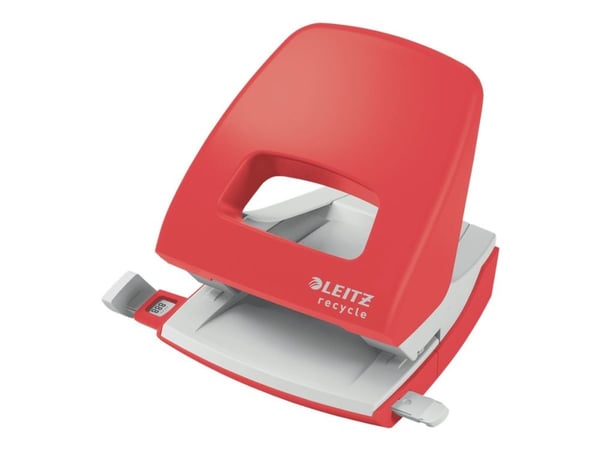 Leitz NeXXt Recycle - Hullstanser - 30 ark / 3 mm - plast, metall - rød