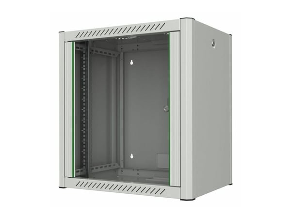 Lanview by Logon - Rack skap - 60 x 45, pro - veggmonterbar - hvit, RAL 7035 - 12U - 19"