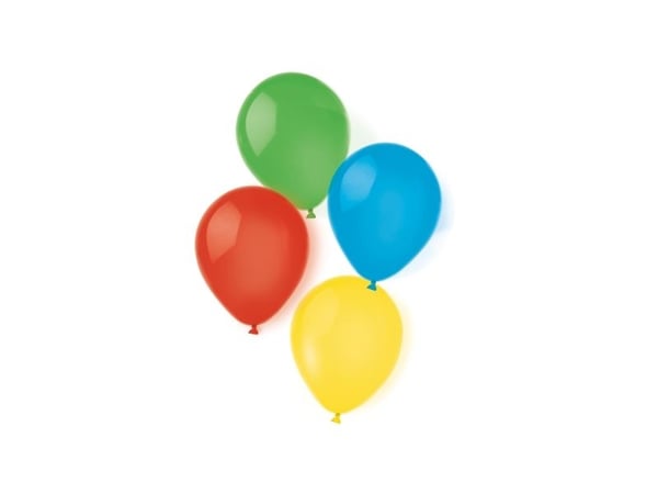 Amscan 6435, Lekeballong, Latex, Flerfarget, Oval, 20,3 cm, 10 stykker