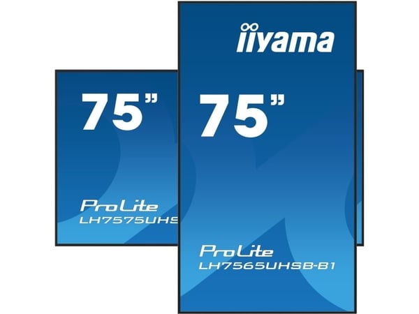 iiyama ProLite LH7565UHSB-B1 - 75" Diagonalklasse (74.5" synlig) LED-bakgrunnsbelyst LCD-skjerm - intelligent skilting - Android - 4K UHD (2160p) 3...