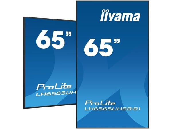 iiyama ProLite LH6565UHSB-B1 - 65" Diagonalklasse LED-bakgrunnsbelyst LCD-skjerm - intelligent skilting - Android - 4K UHD (2160p) 3840 x 2160 - svart