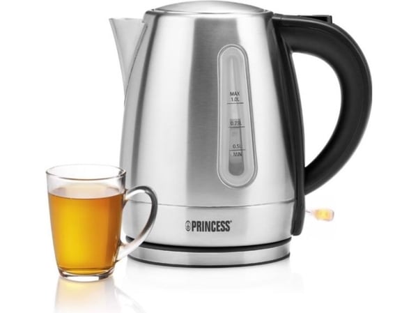 Princess 236023 - Kjele - 1 liter - 2.2 kW - børstet rustfritt stål