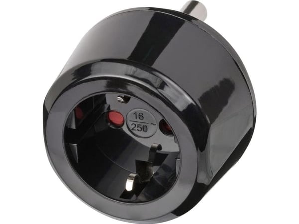 Brennenstuhl 1508460, Universaali, Sisätila, 250 V, AC1-to-AC2, Musta, 16 A